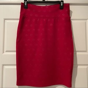 Limited edition LulaRoe Cassie Skirt, red and gold